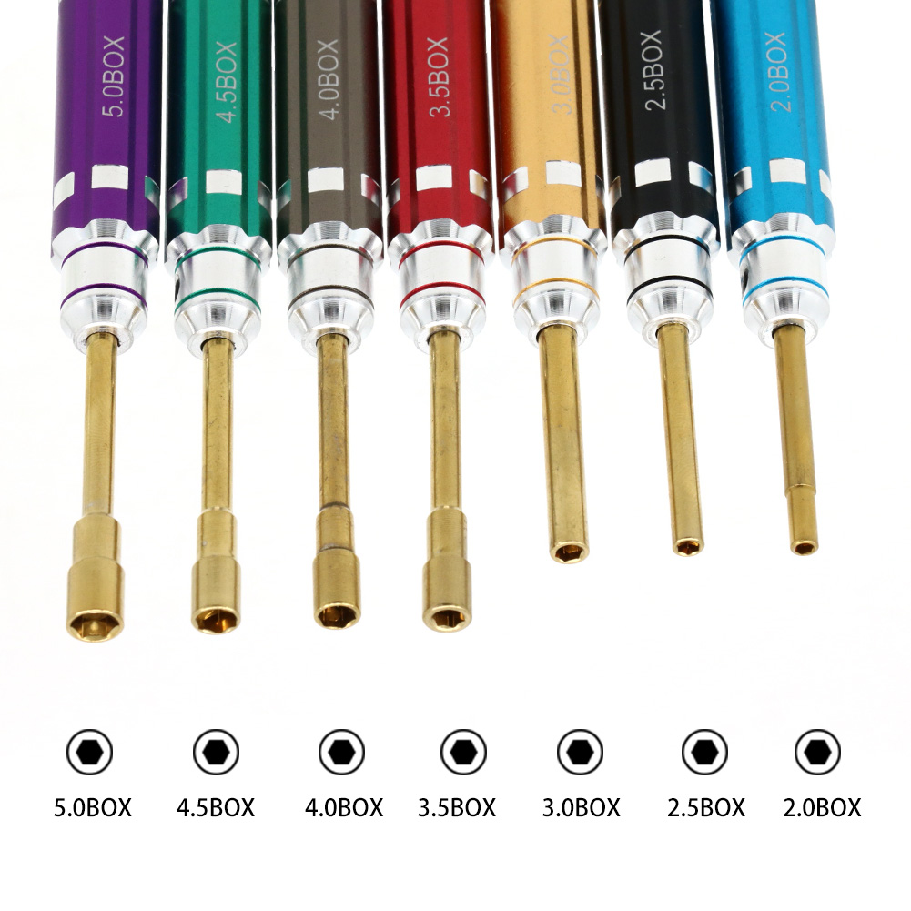 Tamiya Model Paint Set - 7-częściowy zestaw narzędzi do RC: krótki
