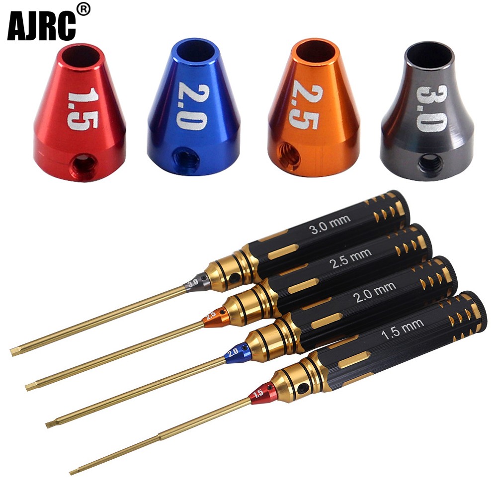 Tamiya Model Paint Set - Ajrc 4 sztuk/zestaw powłoka tytanowa 1.5mm/2mm/2.5mm/3mm